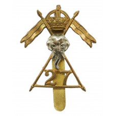 27th Lancers Cap Badge - King's Crown