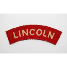 Lincolnshire Regiment (Lincoln) WW2 Printed Shoulder Title
