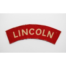 Lincolnshire Regiment (Lincoln) WW2 Printed Shoulder Title