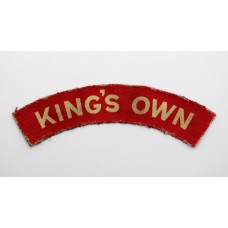 King's Own Royal Lancaster Regiment (KING'S OWN) WW2 Printed Shoulder Title