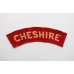 Cheshire Regiment (CHESHIRE) WW2 Printed Shoulder Title