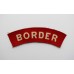 Border Regiment (BORDER) WW2 Printed Shoulder Title
