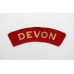 Devonshire Regiment (DEVON) WW2 Printed Shoulder Title