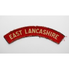 East Lancashire Regiment (EAST LANCASHIRE) WW2 Printed Shoulder Title