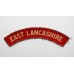 East Lancashire Regiment (EAST LANCASHIRE) WW2 Printed Shoulder Title