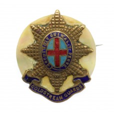 Coldstream Guards Enamelled Sweetheart Brooch