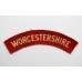 Worcestershire Regiment (WORCESTERSHIRE) WW2 Printed Shoulder Title