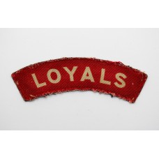 The Loyal Regiment (LOYALS) WW2 Printed Shoulder Title