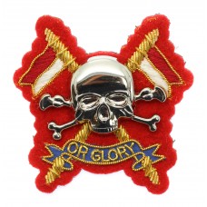 Royal Lancers Officer's Metal & Bullion Beret Badge (Red Backing)