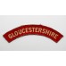 Gloucestershire Regiment (GLOUCESTERSHIRE) WW2 Printed Shoulder Title