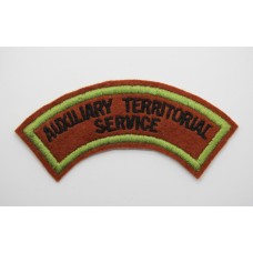 A.T.S. (AUXILIARY TERRITORIAL SERVICE) Cloth Shoulder Title