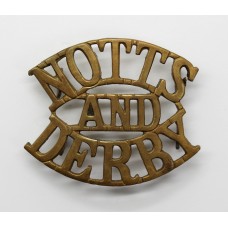 Notts & Derby Regiment Sherwood Foresters (NOTTS/AND/DERBY) Shoulder Title