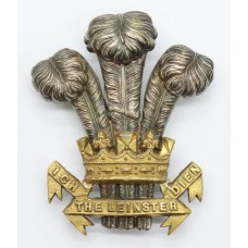 Victorian Prince of Wales's Leinster Regiment Officer's Forage Cap Badge