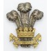 Victorian Prince of Wales's Leinster Regiment Officer's Forage Cap Badge