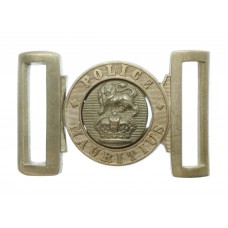 Mauritius Police Waist Belt Clasp Buckle - King's Crown