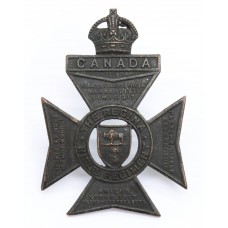 Canadian The Region Rifle Regiment Cap Badge - King's Crown
