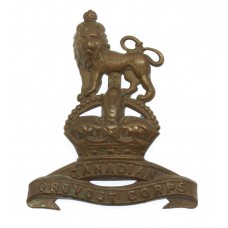 Canadian Provost Corps Cap Badge - King's Crown