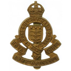 Royal Army Ordnance Corps (R.A.O.C.) Cap Badge - King's Crown 