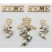 Royal Electrical & Mechanical Engineers (R.E.M.E.) Anodised (Staybrite) Badge Set 