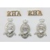 Royal Horse Artillery (R.H.A.) Anodised (Staybrite) Badge Set