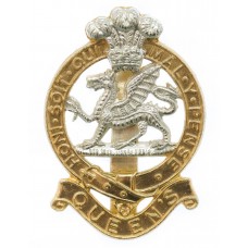 Queen's Royal Regiment Anodised (Staybrite) Cap Badge