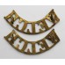 Pair of Welch Regiment (WELCH) Shoulder Titles