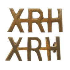 Pair of 10th Royal Hussars (XRH) Shoulder Titles