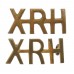 Pair of 10th Royal Hussars (XRH) Shoulder Titles