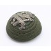 Royal Irish Rifles Officer's Green Cord Cap Boss Badge - King's Crown