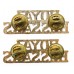 Pair of Royal Hussars (ROYAL/HUSSARS) Anodised (Staybrite) Shoulder Titles