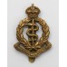 Royal Army Medical Corps (R.A.M.C.) Brass Cap Badge - King's Crown