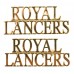 Pair of Royal Lancers (ROYAL/LANCERS) Shoulder Titles