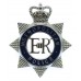 Metropolitan Police Enamelled Cap Badge - Queen's Crown