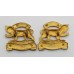 Pair of Royal Leicestershire Regiment Officer's Collar Badges