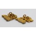 Pair of Royal Leicestershire Regiment Officer's Collar Badges