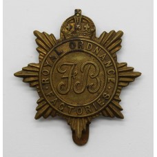 Royal Ordnance Factories WWI Cap Badge