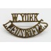 7th & 8th Bns. (Leeds Rifles) West Yorkshire Regiment (W.YORK/LEEDS RIFLES) Shoulder Title