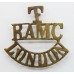 Royal Army Medical Corps Territorials London (T / R.A.M.C. / LONDON) Shoulder Title