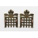 Pair of 16th County of London Bn. (Queen's Westminster Rifles) London Regiment Collar Badges - King's Crown