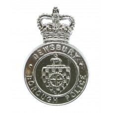 Dewsbury Borough Police Cap Badge - Queen's Crown