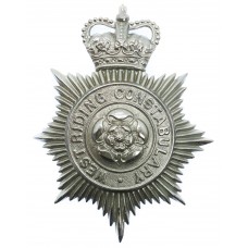 West Riding Constabulary Helmet Plate - Queen's Crown