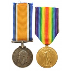 WW1 British War & Victory Medal Pair - Pte. R. Phillipson, 10th Bn. Loyal North Lancashire Regiment - K.I.A. 11/4/17