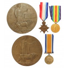 WW1 Family Casualty Medal Group to the Richards Brothers