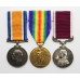 WW1 British War Medal, Victory Medal and Long Service & Good Conduct Medal Group of Three - B.Q.M.Sjt. D.H. Harrison, Royal Artillery