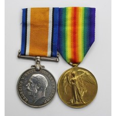 WW1 British War & Victory Medal Pair - Pte. W. Starrs, Tank Corps