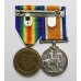 WW1 British War & Victory Medal Pair - Pte. W. Starrs, Tank Corps