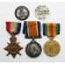 WW1 1914-15 Star Medal Trio and Silver War Badge - Sig. W.J. Luxton, Royal Navy