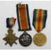 WW1 1914-15 Star Medal Trio and Silver War Badge - Sig. W.J. Luxton, Royal Navy