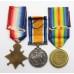 WW1 1914-15 Star Medal Trio and Memorial Plaque - Pte. G.W. Jary, 1st/6th Bn. Durham Light Infantry - K.I.A.