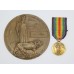 WW1 Victory Medal and Memorial Plaque (Death Penny) - Pte. T. Turner, 11th Bn. Middlesex Regiment - K.I.A.